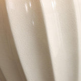 Elegant White Pleated Fabric Shade Ceramic Table Lamp Image - 15