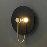 Elegant White Round Marble Mini Ambient Wall Sconce Image - 8