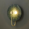 Elegant White Round Marble Mini Ambient Wall Sconce Image - 9