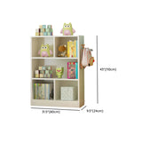 Elegant White Wood Vertical Rectangle Display Bookcase Image - 20