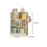 Elegant White Wood Vertical Rectangle Display Bookcase Image - 21