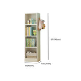 Elegant White Wood Vertical Rectangle Display Bookcase Image - 22