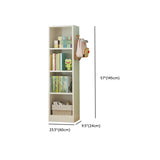 Elegant White Wood Vertical Rectangle Display Bookcase Image - 23