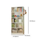 Elegant White Wood Vertical Rectangle Display Bookcase Image - 28