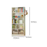 Elegant White Wood Vertical Rectangle Display Bookcase Image - 29