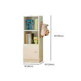 Elegant White Wood Vertical Rectangle Display Bookcase Image - 30