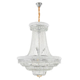 Empire Crystal Clear High Ceiling Foyer Chandelier Image - 5