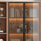 Enclosed Natural Finish Oak Standard Display Cabinet Image - 8