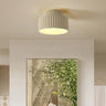 Entrance Green Resin Cylinder Flush Mount Ceiling Light Image - 3