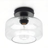 Entrance Industrial Glass Semi-Flush Mount Light 1 Light Image - 8