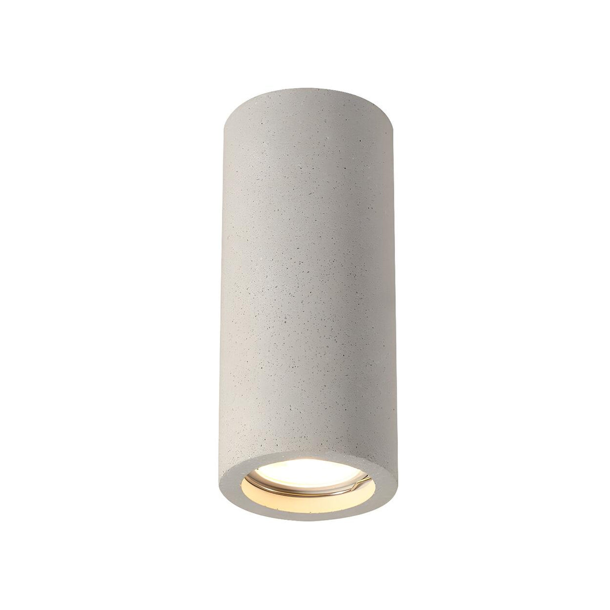 Entrance Simple Grey Stone Cylinder Flush Mount Light Image - 10