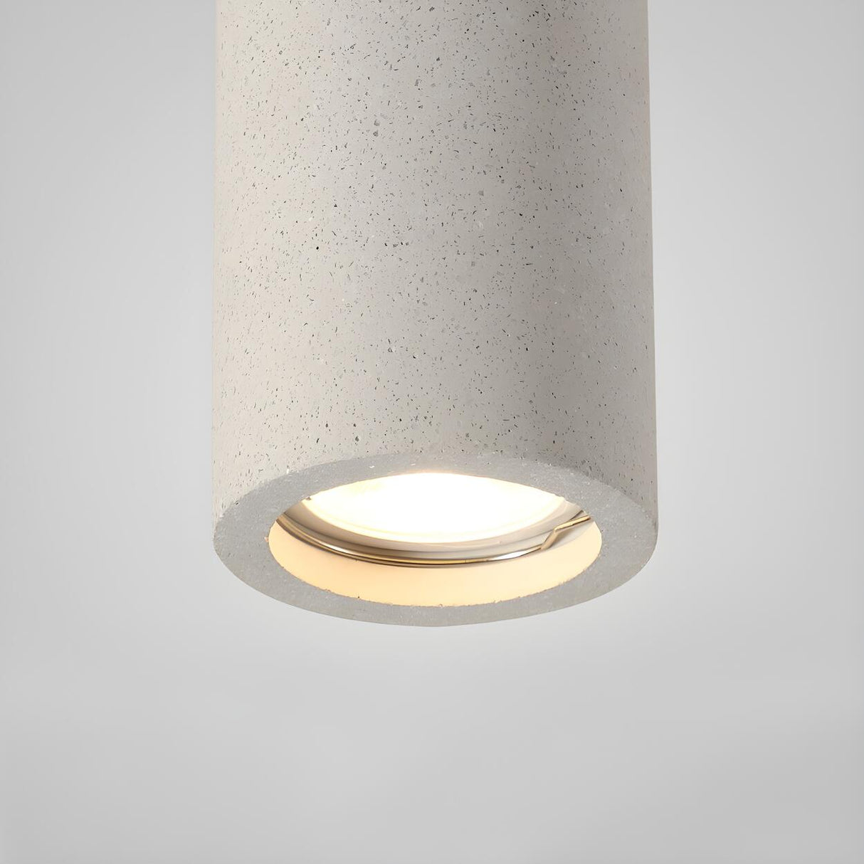 Entrance Simple Grey Stone Cylinder Flush Mount Light Image - 14