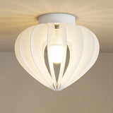 Entrance White Onion-Shaped Flush Mount Ceiling Light Image - 6