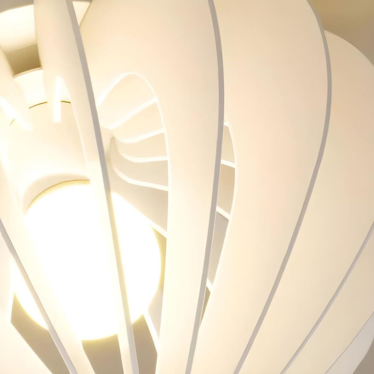 Entrance White Onion-Shaped Flush Mount Ceiling Light Image - 8