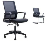 Ergonomic Black Mesh Task Swivel Base Office Chair Image - 1