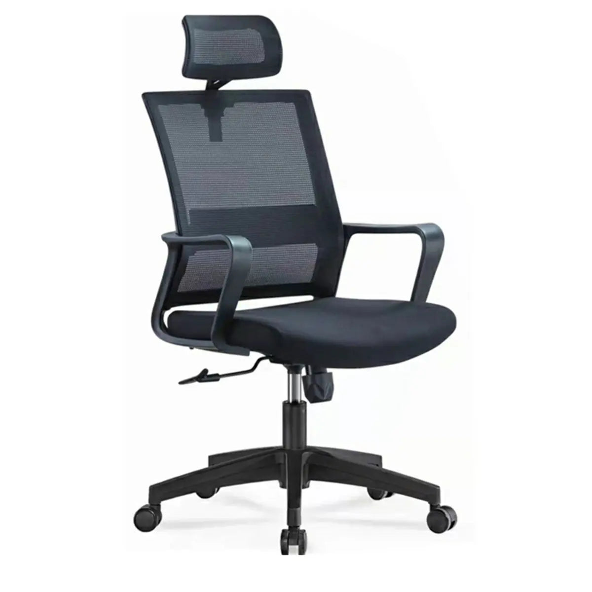 Ergonomic Black Mesh Task Swivel Base Office Chair Image - 5