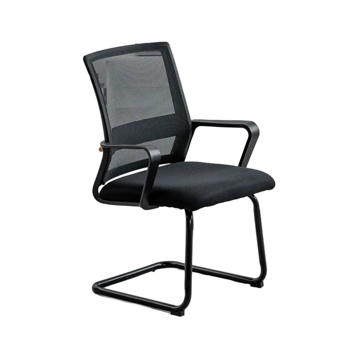 Ergonomic Black Modern Mesh Back Metal Office Chair Image - 10