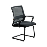 Ergonomic Black Modern Mesh Back Metal Office Chair Image - 10