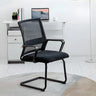 Ergonomic Black Modern Mesh Back Metal Office Chair Image - 2