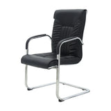 Ergonomic Brown Modern Leather Cantilever Office Chair Image - 6