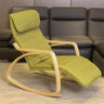 Ergonomic Green Wood Track Arms Rocking Chair with Back Image - 2