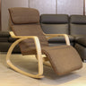 Ergonomic Green Wood Track Arms Rocking Chair with Back Image - 5