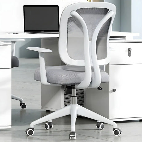 Ergonomic Grey Adjustable Mesh Office Chair with Wheels Image - 1