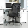 Ergonomic Grey Adjustable Mesh Office Chair with Wheels Image - 2