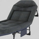 Ergonomic Grey Houndstooth Cotton Lounge Recliners Image - 12