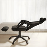 Ergonomic High-Back Mesh Black Adjustable Office Chair Image - 10