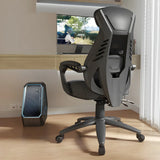 Ergonomic High-Back Mesh Black Adjustable Office Chair Image - 24