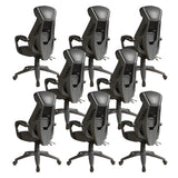 Ergonomic High-Back Mesh Black Adjustable Office Chair Image - 28