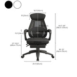 Ergonomic High-Back Mesh Black Adjustable Office Chair #size