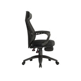 Ergonomic High-Back Mesh Black Adjustable Office Chair Image - 9