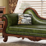 Ergonomic Leather Upholstered Left-Arm Chaise Sofa Image - 4