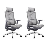 Ergonomic Mesh Black Adjustable Office Chair with Wheels Image - 12