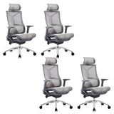 Ergonomic Mesh Black Adjustable Office Chair with Wheels Image - 14