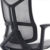 Ergonomic Mesh Black Adjustable Office Chair with Wheels Image - 15