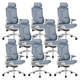 Ergonomic Mesh Black Adjustable Office Chair with Wheels Image - 22