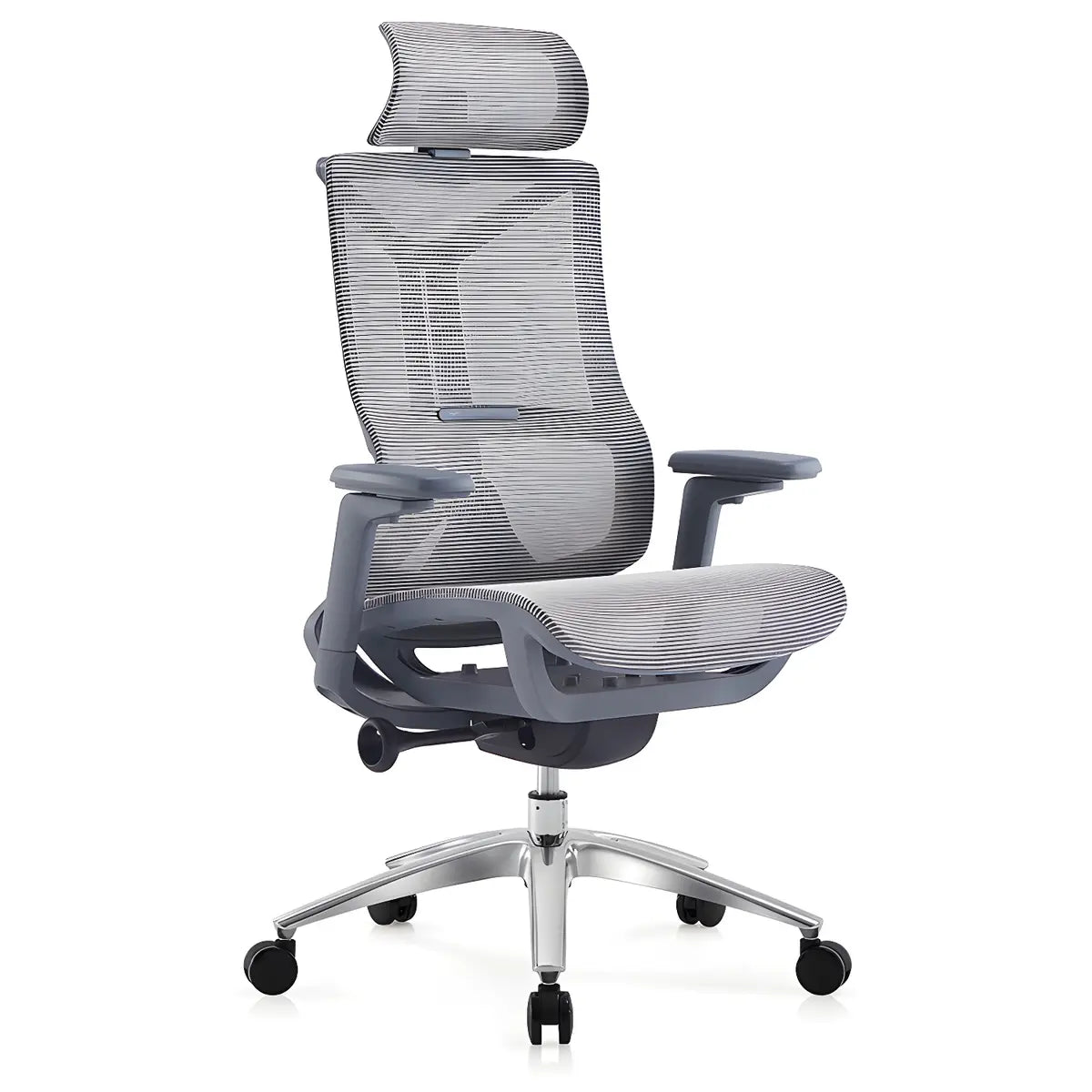 Ergonomic Mesh Black Adjustable Office Chair with Wheels Image - 23