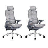 Ergonomic Mesh Black Adjustable Office Chair with Wheels Image - 24