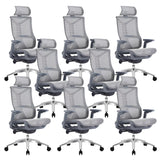 Ergonomic Mesh Black Adjustable Office Chair with Wheels Image - 27