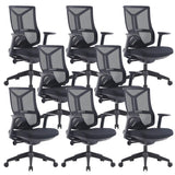 Ergonomic Mesh Black Adjustable Office Chair with Wheels Image - 36