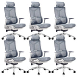 Ergonomic Mesh Black Adjustable Office Chair with Wheels Image - 6