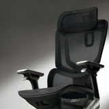 Ergonomic Mesh Lumbar Black Adjustable Office Chair Image - 3