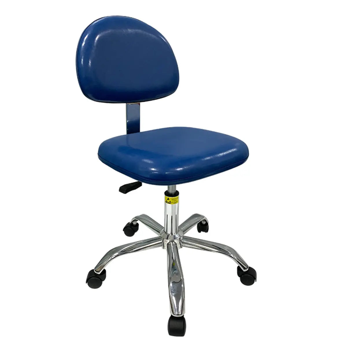 Ergonomic Metal Adjustable Office Stool Black Medium Seat Image - 5