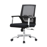 Ergonomic Metal Base Black Modern Mesh Office Chair Image - 7