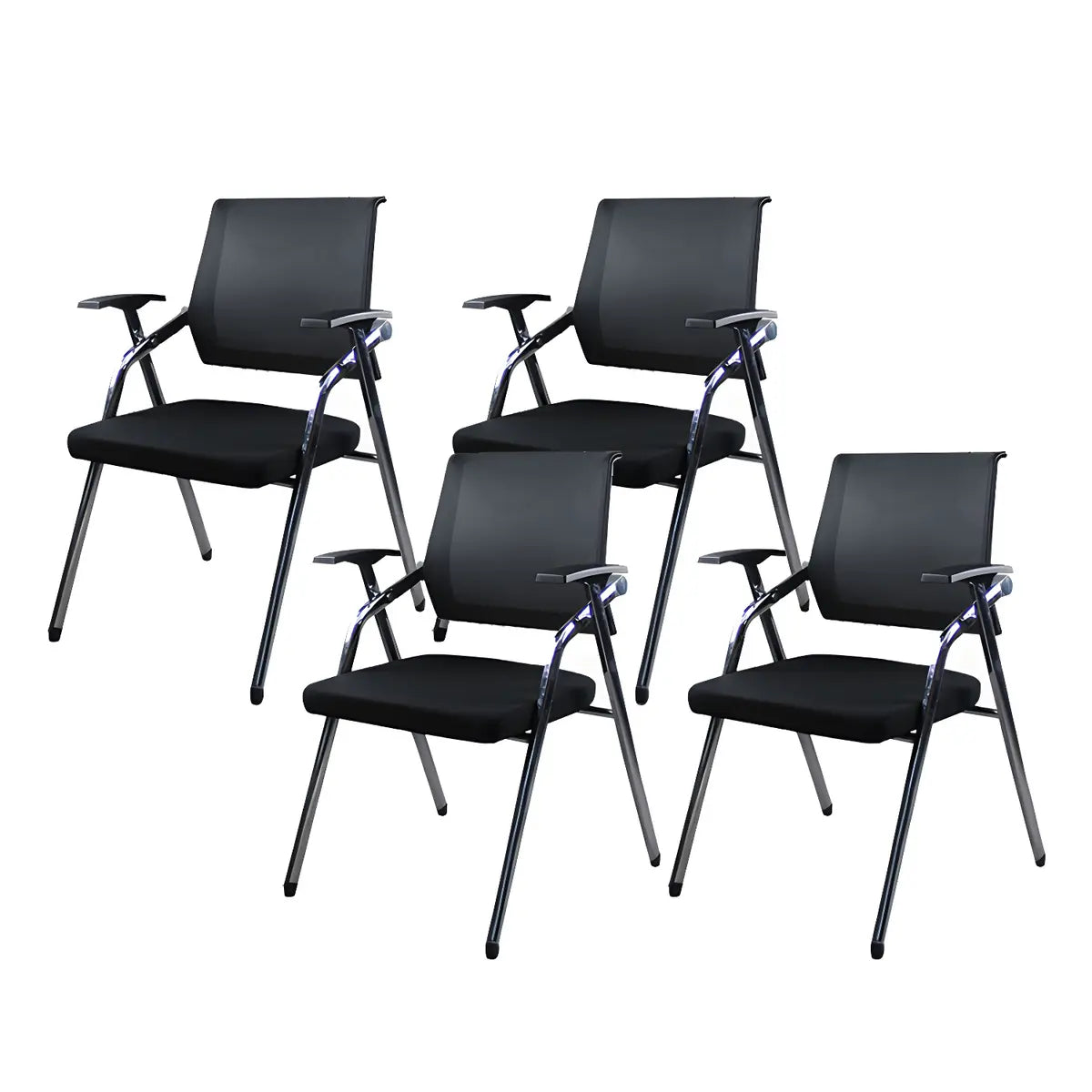 Ergonomic Modern Mesh Conference Black Office Chair Image - 19