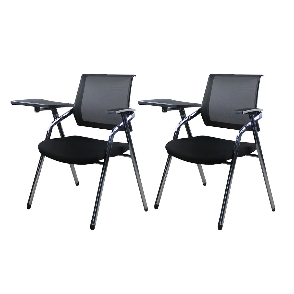 Ergonomic Modern Mesh Conference Black Office Chair Image - 30