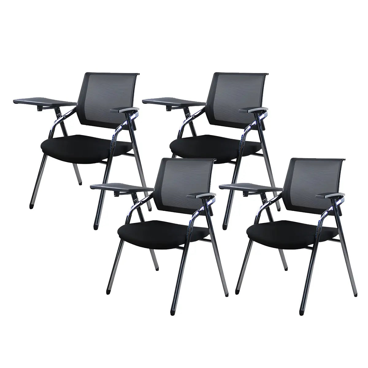 Ergonomic Modern Mesh Conference Black Office Chair Image - 31